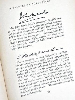 A Chapter on Autography by Edgar Allan Poe