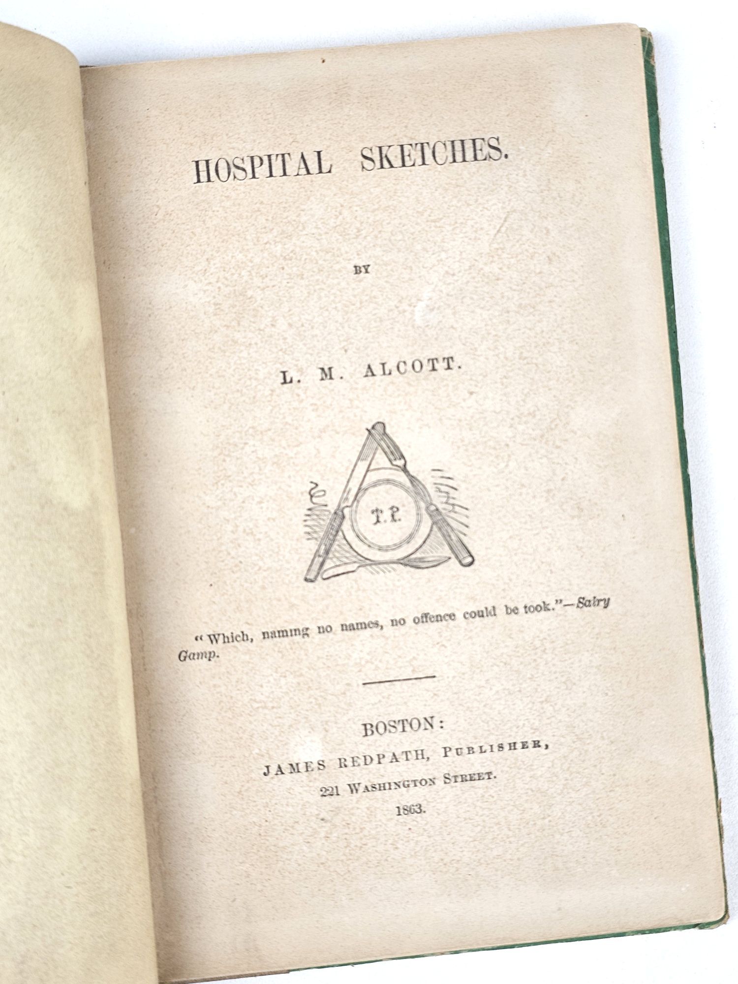 Hospital Sketches | . May Alcott, ouisa | First Edition