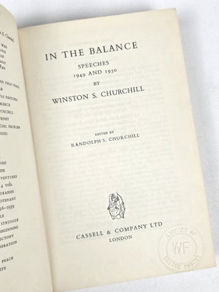 In the Balance: Speeches 1949 and 1950