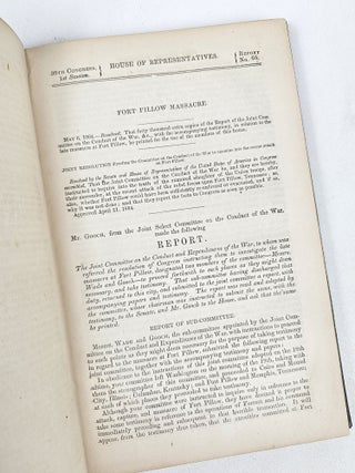 Reports of the Committee on the Conduct of the War: Fort Pillow Massacre | Returned Prisoners