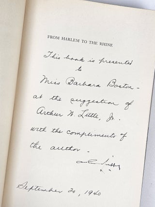 From Harlem to the Rhine: The Story of New York's Colored Volunteers (Signed)