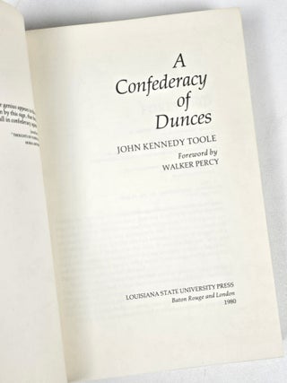 A Confederacy of Dunces