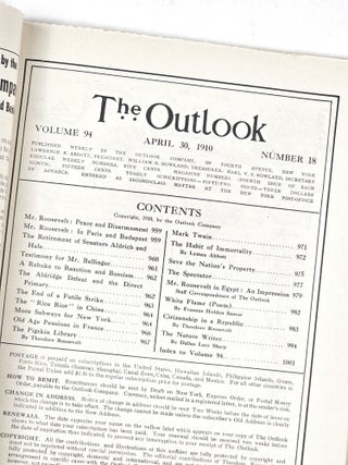 Citizenship in a Republic - in "The Outlook" magazine