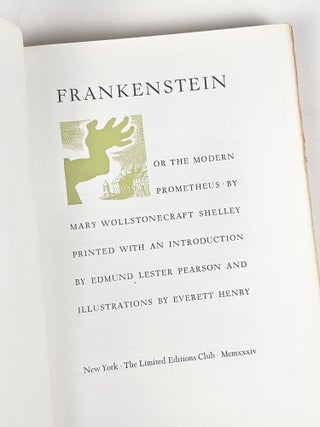 Frankenstein, Or the Modern Prometheus
