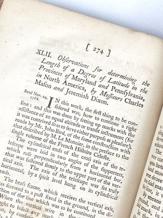 Philosophical Transactions, Giving Some Account of the Present Undertakings, Studies, and Labours, of the Ingenious, in Many Considerable Parts of the World. Vol. LVIII. For the Year 1768