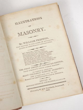 Illustrations of Masonry (First edition specifically adapted to America)