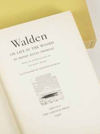 Item #1972 Walden; Or, Life in the Woods. Lakeside4, Henry David Thoreau, Raymond Adams
