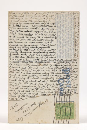 Item #1975 Autograph Postcard to E. Hoffmann Price with Mentions of Clark Ashton Smith, Robert E....