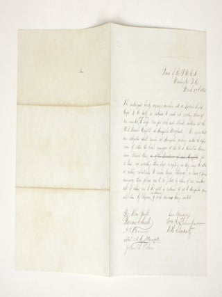 Handwritten Charter Forming a 'Special Relief Corps' of YMCA Members to Help Care for Soldiers at Annapolis Military Hospital