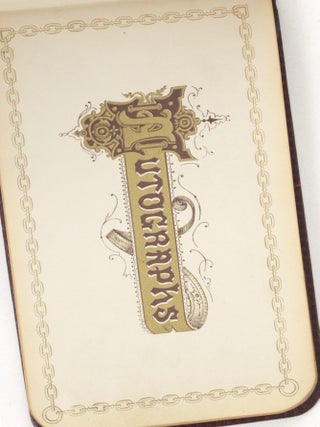 Item #2007 Autograph Album Signed by Several Notable Late 19th Century Guests at Philadelphia's...