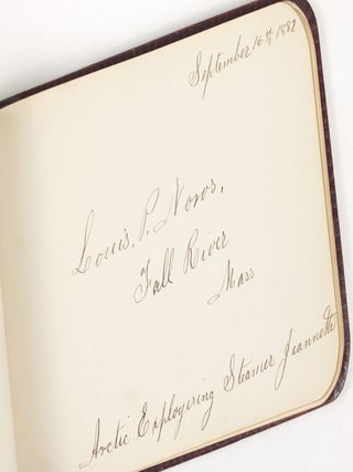 Autograph Album Signed by Several Notable Late 19th Century Guests at Philadelphia's Continental Hotel