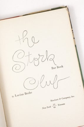 Item #2039 The Stork Club. Lucius Beebe