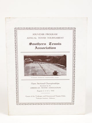Item #2054 Souvenir Program, Annual Tennis Tournament, Southern Tennis Association: Open...