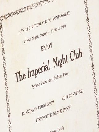 Souvenir Program, Annual Tennis Tournament, Southern Tennis Association: Open Sectional Championships Sanctioned by the American Tennis Association August 2, 3, 4, 5, 1933