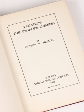 Taxation: The People's Business