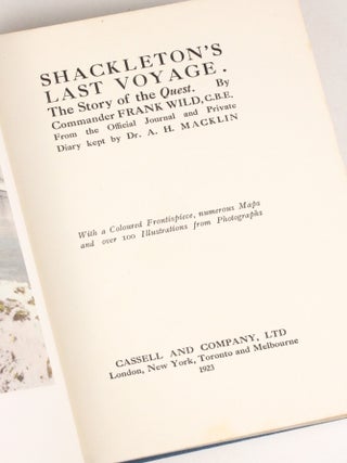 Shackleton's Last Voyage. The Story of the 'Quest'