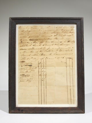 Item #570 Manuscript Document to Engage the Services of Protestant Episcopal Minister Reverend...