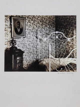 Item #584 Bed and Stove, Truro, Massachusetts. Interior, Cape Cod, 1931 (Signed photograph)....