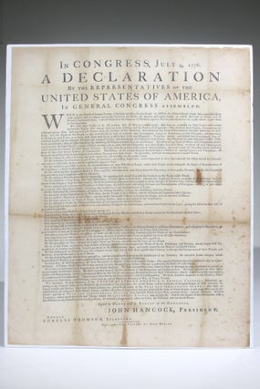 Item #594 In Congress, July 4, 1776. A Declaration By the Representatives of the United States of...