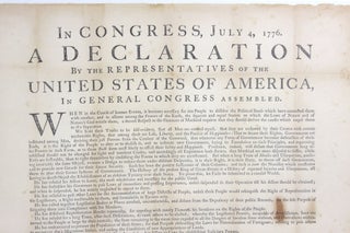 In Congress, July 4, 1776. A Declaration By the Representatives of the United States of America, in General Congress Assembled