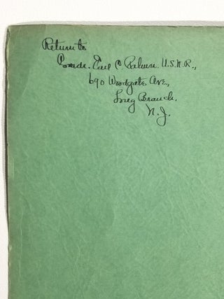 CONFIDENTIAL Log of Salvage Operations, U.S.S. Wakefield
