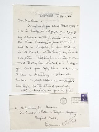 Item #635 Holograph Letter, Signed Address Delivered Before the Graduating Class, United States...