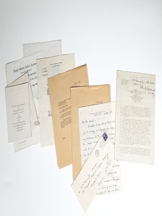 Holograph Letter, Signed Address Delivered Before the Graduating Class, United States Naval Academy, June 5, 1946, and Other Items Related to the Accelerated 1946 Graduation of the USNA Class of 1947