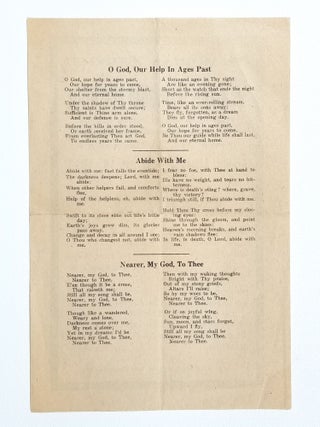 Memorial Service to Warren Gamaliel Harding, President of the United States