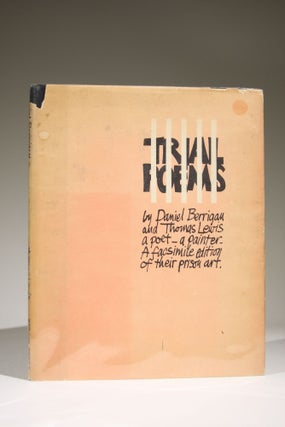 Item #659 Trial Poems (Signed twice, with an original drawing by Lewis). Daniel Berrigan, Thomas...