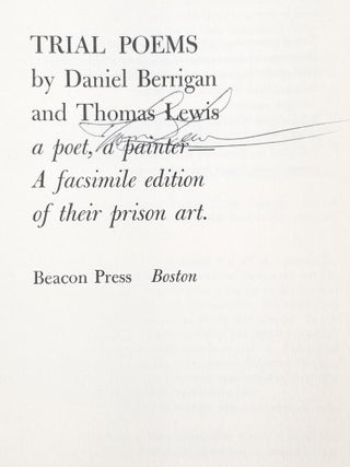 Trial Poems (Signed twice, with an original drawing by Lewis)