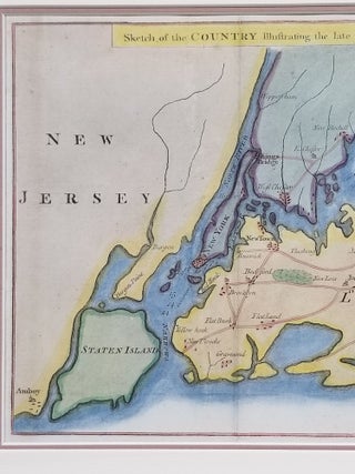 Item #690 Sketch of the Country Illustrating the Late Engagement in Long Island. Battle of Long...
