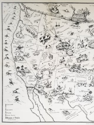 Bootlegger's Map of the United States "Honi soit qui mal y pints!"