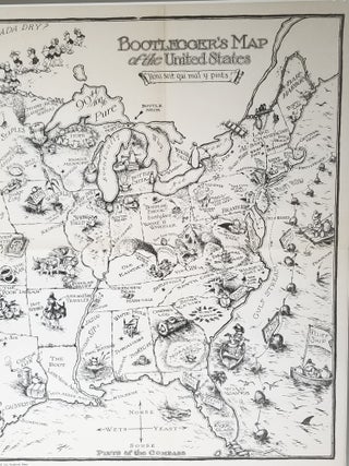 Bootlegger's Map of the United States "Honi soit qui mal y pints!"
