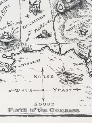Bootlegger's Map of the United States "Honi soit qui mal y pints!"
