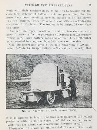 CONFIDENTIAL—FOR OFFICIAL USE ONLY - Notes on Anti-Aircraft Guns - Compiled at the Army War College From the Latest Available Information – April, 1917