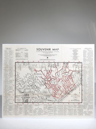 Souvenir Map and Guide to Starland Estates and Mansions...A Fascinating Trip Through Movieland