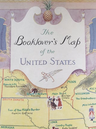 Item #783 The Booklover's Map of the United States. Amy Jones
