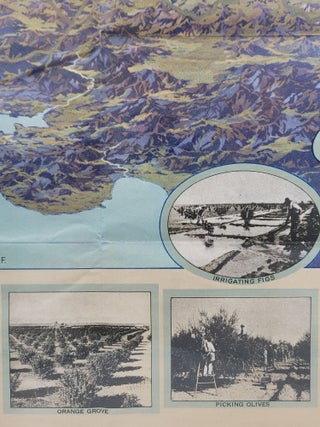 Pictorial Map of Fresno County and Mid-California's Garden of the Sun