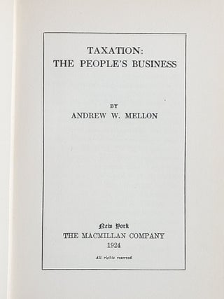 Taxation: The People's Business