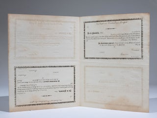 New-Castle and French-Town Turnpike Capital Stock Certificate (sheet of four)