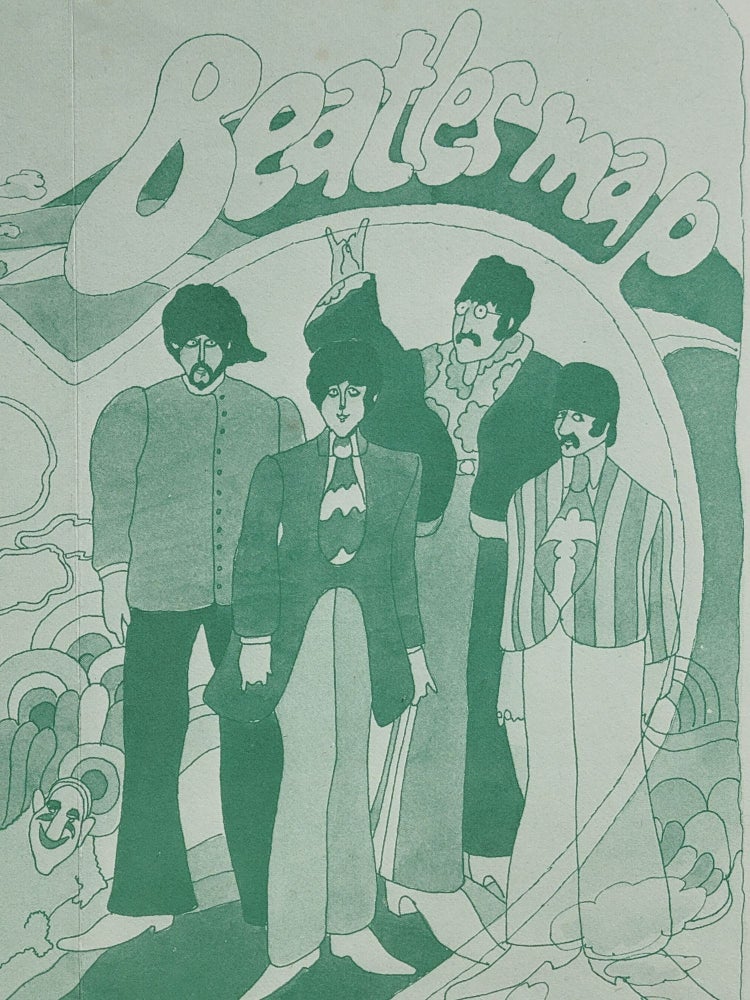 Item #848 Beatles Map. The Beatles.