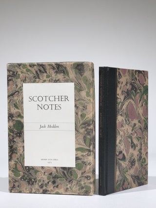 Item #855 Scotcher Notes: Bibliographical, Biographical and Historical Notes to George Scotcher's...