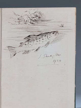 Angling Adventures of an Artist (with original ink drawing, signed by Shirley-Fox in 1924)