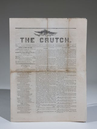Item #884 The Crutch, July 9, 1864. Vol. 1, No. 27. Civil War Annapolis