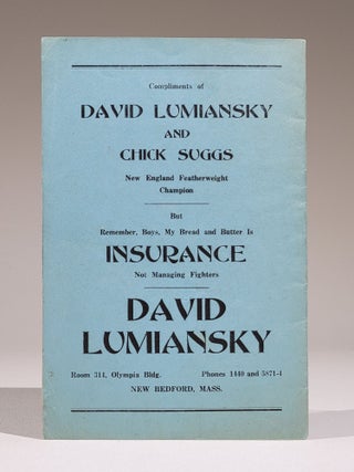 Souvenir Program, Jack Dempsey vs. Jimmy Darcy, Exhibition Bout, July 26, 1922