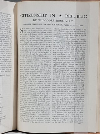 Item #941 Citizenship in a Republic (first published appearance in The Outlook magazine)....
