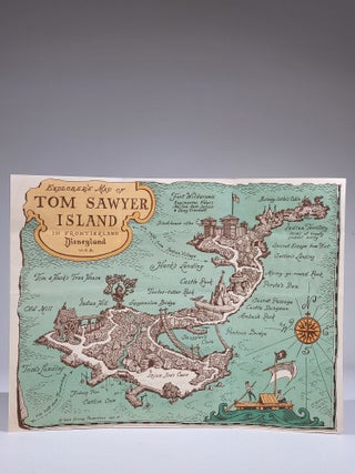 Explorer's Map of Tom Sawyer Island in Frontierland, Disneyland, U.S.A.