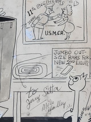 Off for the Anti-Inflation Wars. Original Artwork for a Published Baltimore Sun Editorial Cartoon Featuring President Truman