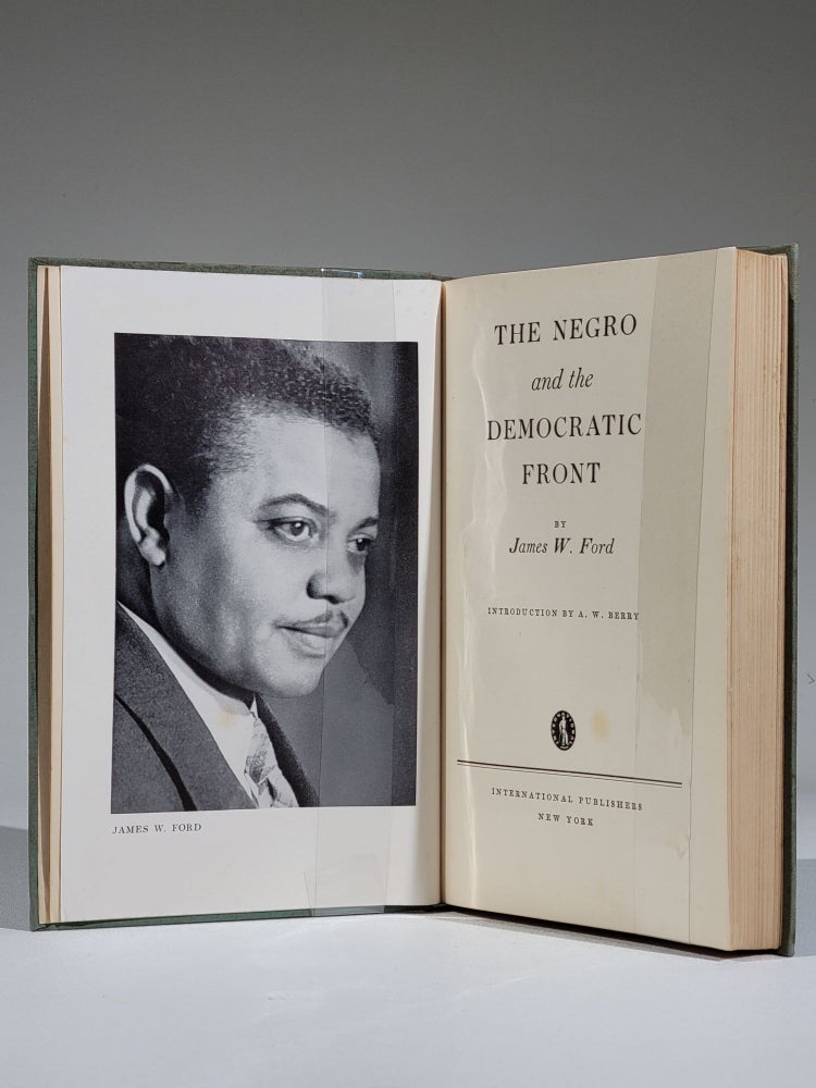 Item #957 The Negro and the Democratic Front. Black Americana, James "Jim" Ford.