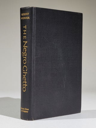 Item #980 The Negro Ghetto. Robert Weaver, lifton